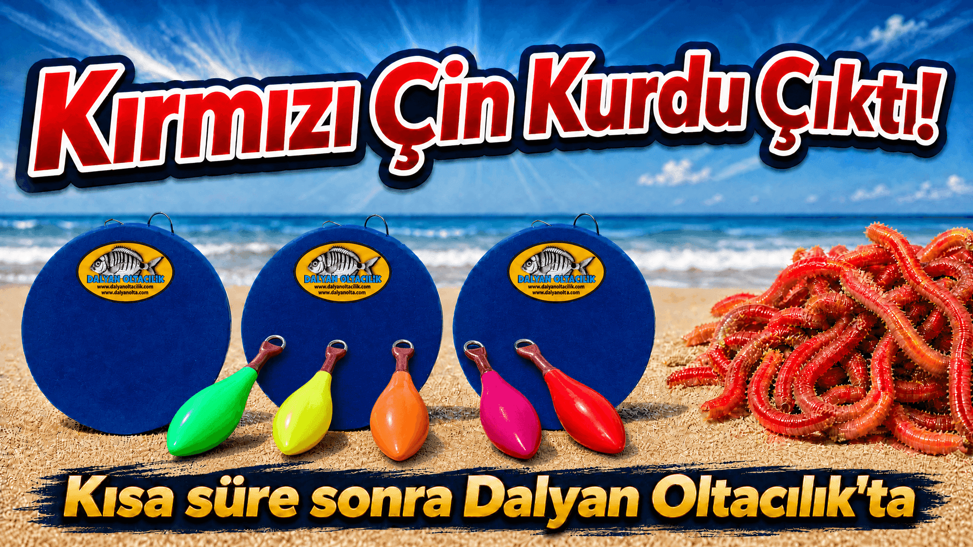 Kırmızı Lugworm – Canlı Deniz Kurdu ve Kırmızı Yem  Alt Başlık